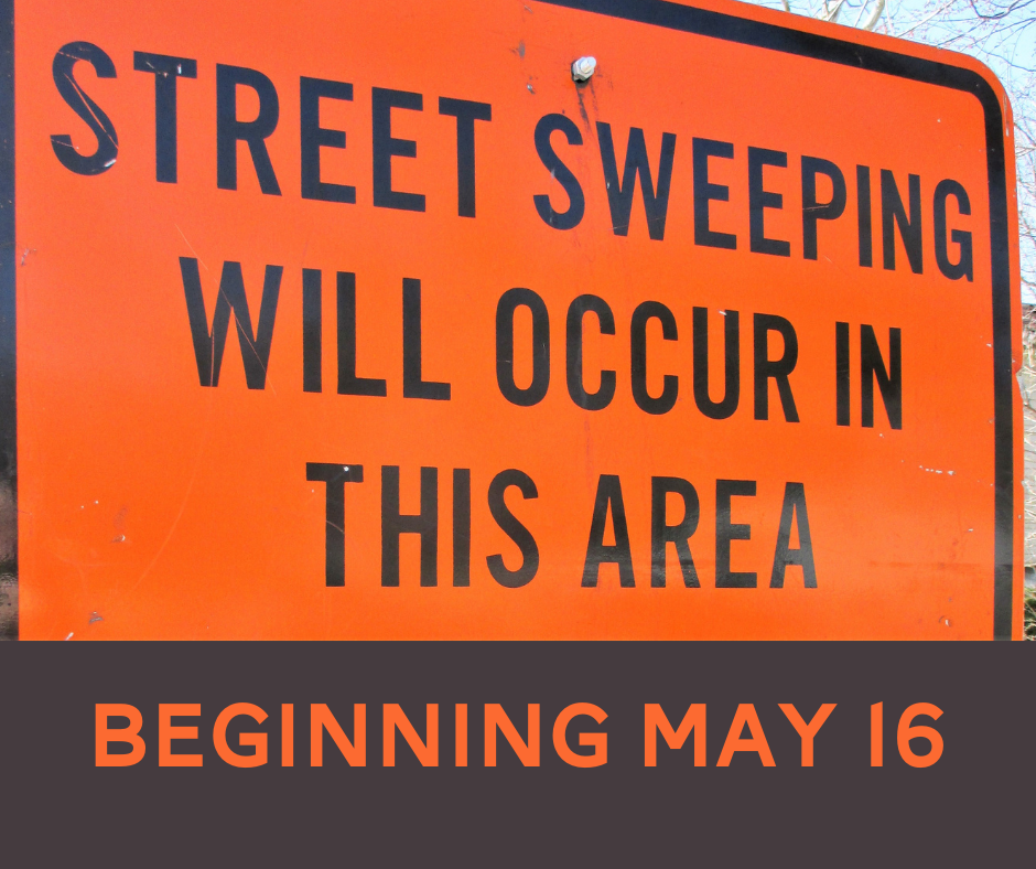 Street Sweeping Begins May 16