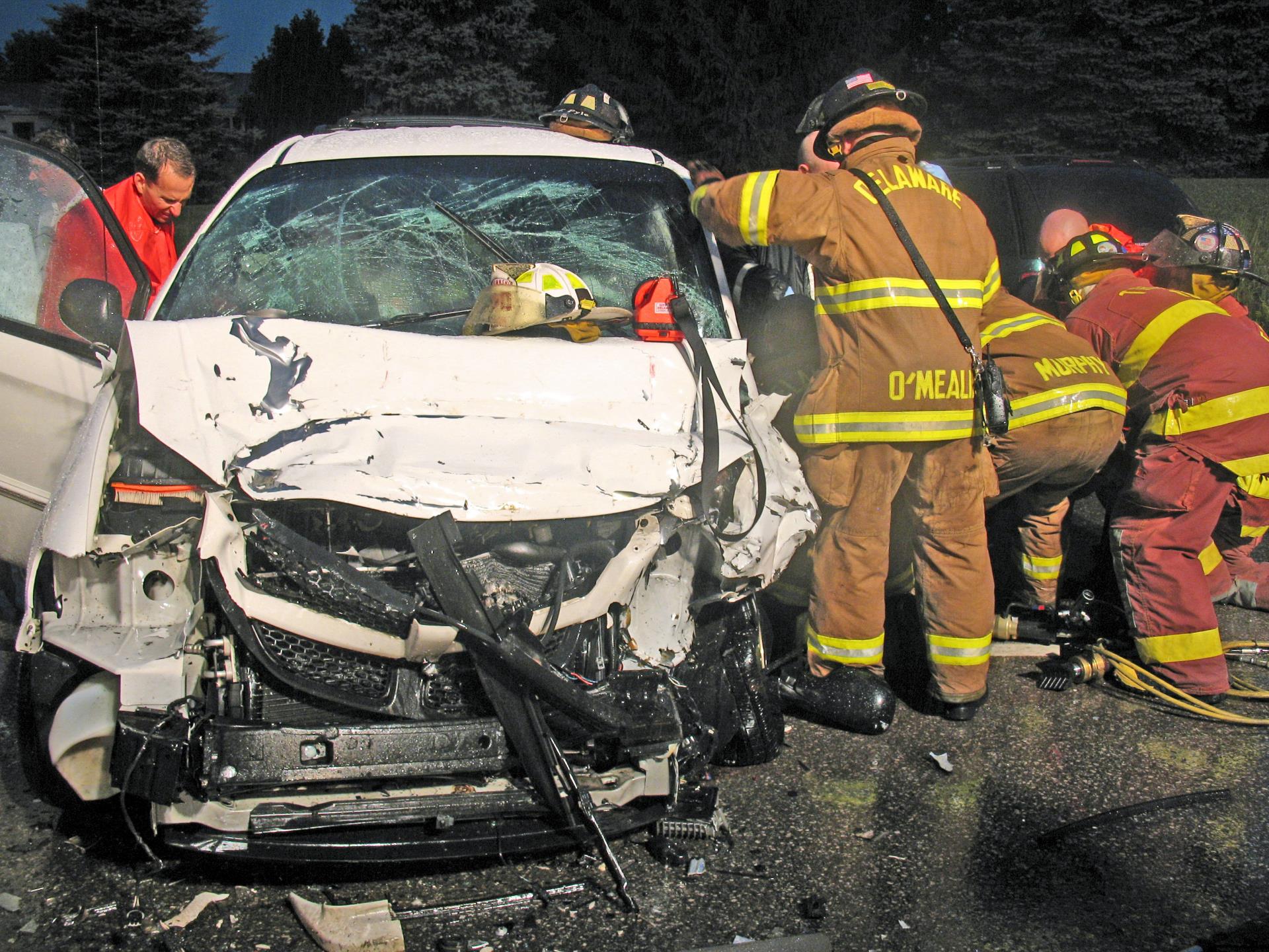 Roadway crash photo